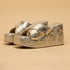 Gabby Criss-Cross Textured Wedges